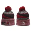 Gorro de Punto Rugby Exportado Transfronterizo con Bordado, Gorro Tejido de Equipo, Gorro para Clima Frío, Forro de Polar, Cálido, Protector de Orejas, Gorro Deportivo, A Prueba de Frío