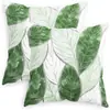 Capa de almofada com estampa de dália, estilo Amazon, para venda por atacado. Ideal para sala de estar e sofá. Personalização disponível.