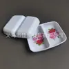 2040 comércio exterior imitação de porcelana melamina louça quadrada prato de dois compartimentos branco aplicado retangular prato de dois compartimentos prato de vinagre