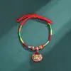 Pulsera de Cuerda Colorida del Festival del Bote del Dragón, Pulsera de Hilo de Cinco Colores Zongzi Tejida a Mano, Accesorio de Cuerda Tejido a Mano Estilo Tradicional Chino