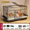 Gallinero Automático Ponedor, Jaula Plegable para Criar Pollos, Jaula Ponedora Doméstica para Pollos, Jaula de Granja para Criar Pollos, Jaula de Hierro para Criar Gansos y Patos