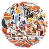 50 Pegatinas de Graffiti de Fútbol Pegatinas Creativas de Balones Deportivos Pegatinas Decorativas Impermeables para Taza de Agua Equipaje Teléfono Móvil