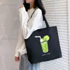 Bolsa de Lona Bolso para Estudiante Universitaria Bolso de Mano para Clase Gran Capacidad Bolsa de Compras Bolso Tote Versátil Venta al por Mayor Cabello