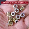 Acessórios para Joias Manuais DIY Liga Beads Espaçadores Bicolor Estilo Retrô Corda de Couro Pulseira de Corda Vermelha Beads Cilindros com Furo Grande Beads Soltos