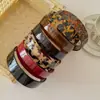 Diadema Elegante Retro Coreana Color Café Rosa de Ala Ancha Diadema de Acetato Moda Versátil Simple Elegante Accesorio para el Cabello