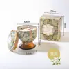 Vela de Flor Seca para Aromaterapia de Hojalata Dormitorio Larga Duración Caja de Regalo para el Hogar Sala de Estar Set de Decoración Copa de Recuerdo