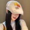 Boina Vial para mujer, primavera y otoño, estilo coreano, sombrero pequeño que muestra el rostro, combina con todo, estilo japonés, retro, sombrero de vendedor de periódicos con cabeza grande.
