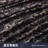Tecido de Algodão Estampado Azul Wuzhen, Algodão Puro, Tecido Estilo Chinês Azul e Branco, Imitação Batik, Toalha de Mesa Estilo Étnico Espessada, Retalhos de Tecido Floral