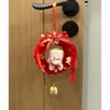 Regalo de Año Nuevo, Corona de Flores Retorcidas de Nuevo Estilo, Colgante de la Fortuna, Materiales Hechos a Mano para Manualidades, Decoración de Pared para Coche, Regalo Creativo