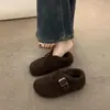 Zapatos de Algodón Birkenstock para Mujer Estilo Bosque con Aumento de Altura, Cobertura Total, Felpa, Forro Polar, Zapatos Peludos para Otoño/Invierno 2026, Mocasines, Zapatos de Algodón Wanwan