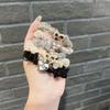 Faixa de cabelo doce amor em organza estilo coreano acessórios de cabelo cocar 2 yuans rede vermelha tudo combina anel de tripa pequena corda de elástico para cabelo de menina