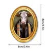 Mzct467-469 Padrão de Vaca Excêntrico Transfronteiriço Magnético Decorativo Casa Feriado Moldura de Foto de Madeira Ímã de Geladeira