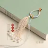 Pingente de Bolsa Chaveiro Borla DIY Destacável Estilo Antigo Multicolor Translúcido Brocado Song Contas Pulseira de Borla