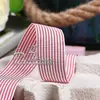 Fita Listrada Bicolor Coreana Acessórios de Cabelo Material DIY Embalagem de Caixa de Presente Acessórios de Vestuário Cadarços Fita Estilo Acadêmico