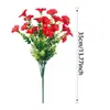 Flor Artificial de Amazon Transfronteriza Gloria de la Mañana Eucalipto de 7 Puntas Gloria de la Mañana Adecuada para Exterior Flor Artificial