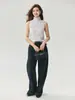 Coleção Outono 2026: Suéter Feminino Slim Fit Sem Mangas em Tricô Trançado com Gola Meia-Alta, Elegante e Versátil para o Trabalho e o Dia a Dia