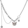 Collar de mujer de personaje de dibujos animados Perla 2022 nuevo que no se desvanece cadena de clavícula de chica hot collar hip hop ins