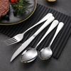 1010 gama completa de talheres de aço inoxidável Ocidental- estilo bife faca e garfo colher de mesa garfo de mesa manteiga faca bolo pá colher pública