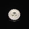 Botones de metal de alta calidad estilo Chanel con diamantes de satélite, botones de perlas y diamantes de pie alto cosidos a mano, botones decorativos para ropa, diy