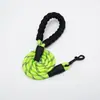 Suministros para mascotas: Correa reflectante, cuerda redonda de nylon multicolor, tamaño grande y mediano, a prueba de explosiones, correa para perro con mango de espuma