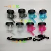 Cheliwu Depósito de Aceite de Cilindro Maestro Brembo Scooter Eléctrico Motocicleta Cilindro Maestro Tipo Empuje Modificado Depósito de Aceite Transparente Depósito de Líquido de Frenos Trasero