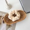 Outono e inverno vintage malha anel de intestino grande estilo coreano das mulheres internet celebridade elegante bolas gravata de cabeça rabo de cavalo corda de cabelo doce simples headwear