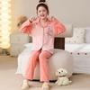 Novos Pijamas Infantis para Meninos, Roupa Térmica de Manga Longa para Primavera e Outono para Crianças Mais Velhas, Conjunto de Cardigan e Roupa de Casa para Meninas 2025