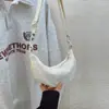 Bolsa de Dumpling de Nylon Estilo Japonês 2025 Casual Grande Capacidade Unissex Bolsa Transversal Simples Leve Bolsa de Ombro Tote
