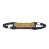 Llavero de Montañismo al Aire Libre Mochila Externa Hebilla Triangular Bidireccional Camping Táctico Cinta de Nylon Llavero de Colgante Rápido