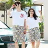 Shorts JX Masculino Verão Algodão Seda Feminino Calça de Praia Casal Secagem Rápida Solta Casual Shorts de Surfe Tendência Masculina Calça de Cinco Pontos