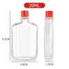 20ml30m40mll50ml frasco de óleo de cártamo frasco de óleo vivo frasco de óleo medicinal de boca pequena frasco para queda frasco de vidro vazio
