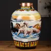 Jarra de Cerámica Jingdezhen para Vino Licorera 10 Jin 20 Jin 30 Jin Paquete de 25 kg Sellada Jarra de Vino Vintage con Boquilla