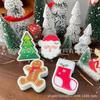 Serie de Estampados Navideños Algodón para Lavar Platos de Pulpa de Madera Esponja No Tejida Estampada Paño de Limpieza para Cocina Cepillo para Limpiar Ollas Algodón para Lavar Platos