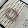 Corea del Sur Dongdaemun Celebridad Cibernética Cristal Hecho a Mano Anillo para el Cabello de Perlas Pulsera Elegante de Celebridad Cuerda para el Cabello de Doble Uso Cuerda para el Cabello de Lujo Ligero