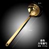 Venta al por mayor de fábrica 304 acero inoxidable cuchara para olla caliente para el hogar cuchara para sopa mango largo colador comercial mango antiquemaduras cuchara profundizada