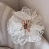 Scrunchie de Renda de Alto Valor Estilo Coreano para Mulheres, Acessório de Cabelo de Luxo com Alta Elasticidade e Elástico Durável
