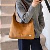 Moda Transfronteiriça 2025 Outono e Inverno Nova Bolsa Tote Casual Versátil de Ombro Único de Grande Capacidade Bolsa Axilar Feminina Retrô Moderna