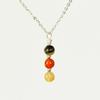 Venta Caliente Transfronteriza Pulsera de Cristal Natural de 12 Constelaciones Colgante de Piedra de Doce Estrellas Citrino Ágata Roja para Hombres y Mujeres