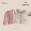 Novedades de Otoño Ropa para Bebés y Niños Pequeños Clase A Ropa para Niñas Apta para la Piel Cómodo Conjunto para Bebé Niña Camiseta de Manga Larga Chal Floral Conjunto de Dos Piezas