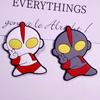 Parche Adhesivo Suave de PVC de Ultraman de Dibujos Animados Decoración Funda para Teléfono Móvil Agujero Hebilla Zapatos Material Hecho a Mano Accesorios de Joyería DIY