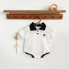 Macacão de Bebê Verão Manga Curta Tipo Bebê de Meses Pequenos Algodão Puro Estilo K Fofo Algodão Tipo a Roupa Mijão de Urso Nova