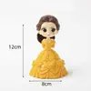 Celebridad de Internet Belle Princess Adornos Decorativos para Pastel Belle Dibujo Animado Niños Niñas Cumpleaños Postre Horneado Disfraz Enchufe