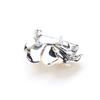 Broche elegante y sencillo de flor de begonia con doble capa de oro galvanizado, broche de flor de cerezo a juego con perlas, accesorio para abrigos de mujer.