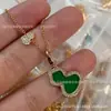 Collar de Calabaza Kirin V Dorado Versión Alta Chapado en Oro de 18K Grueso Cadena para Clavícula de Mujer Oro Rosa Regalo Premium para el Día de San Valentín