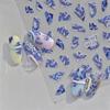 Tomoni pegatinas para uñas doradas sin pérdida cooperación pegatinas para uñas retro japonesas al por mayor dragón de porcelana azul y blanca MS532