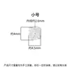 Accesorios de Plata de Ley S925 con Incrustaciones de Diamante, Cuentas Espaciadoras Huecas con Patrones, Collar Cuadrado, Colgante Lulutong, Cuentas Sueltas para DIY, Accesorios de Plata
