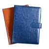 Cuaderno de Negocios A5 con Tapa de Cuero, Cuaderno Desmontable de Hojas Sueltas con Anillas, Cuaderno de Actas de Reuniones, Bloc de Notas de Oficina para Estudiar