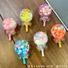 Botella de arena movediza creativa DIY Campana de viento aceite luminoso flotante llavero bolsa Colgante de coche pequeño regalo fabricante