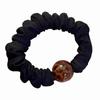 Anel de Cabelo com Miçangas de Leopardo Feminino 2024 Novo Corda de Cabeça High-end Cabeça de Bola Simples Elegante Borracha Tendão Corda de Cabelo Acessórios de Cabelo