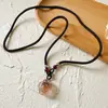 Nuevo Collar Estilo Chino Retro Hebilla de Seguridad Femenino Temperamento Versátil Nicho Estilo Étnico Cadena para Clavícula Collar con Sentido de Diseño Antiguo